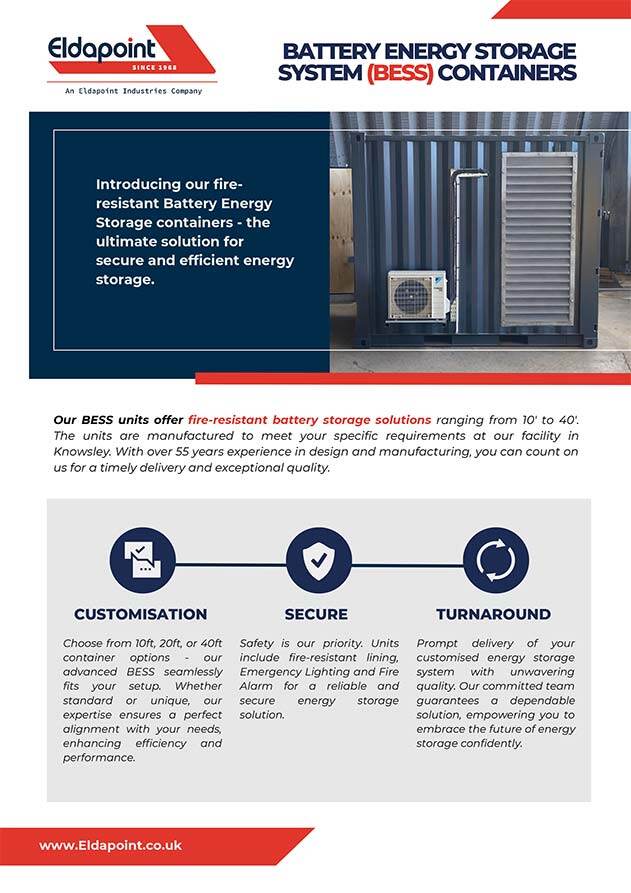 BESS Specification Sheet